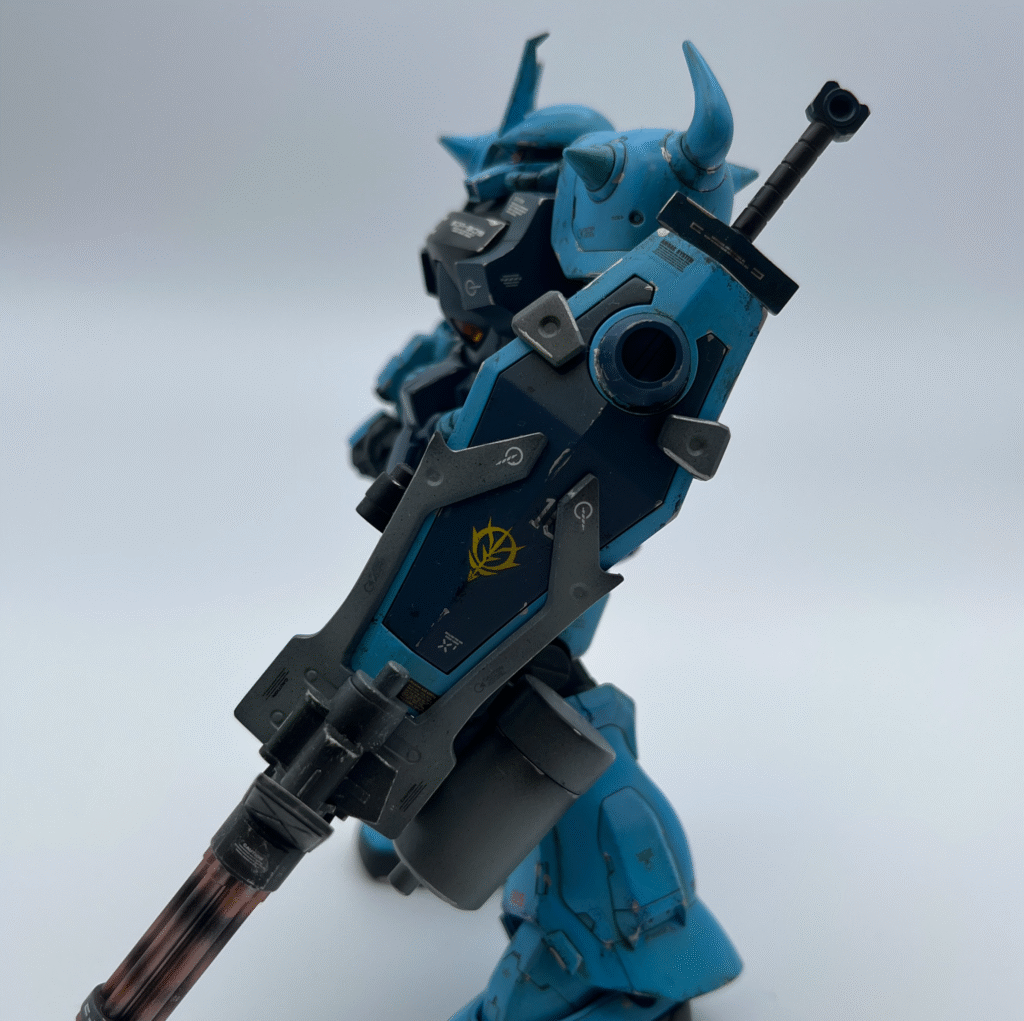 グフカスタム 左側面 武器類