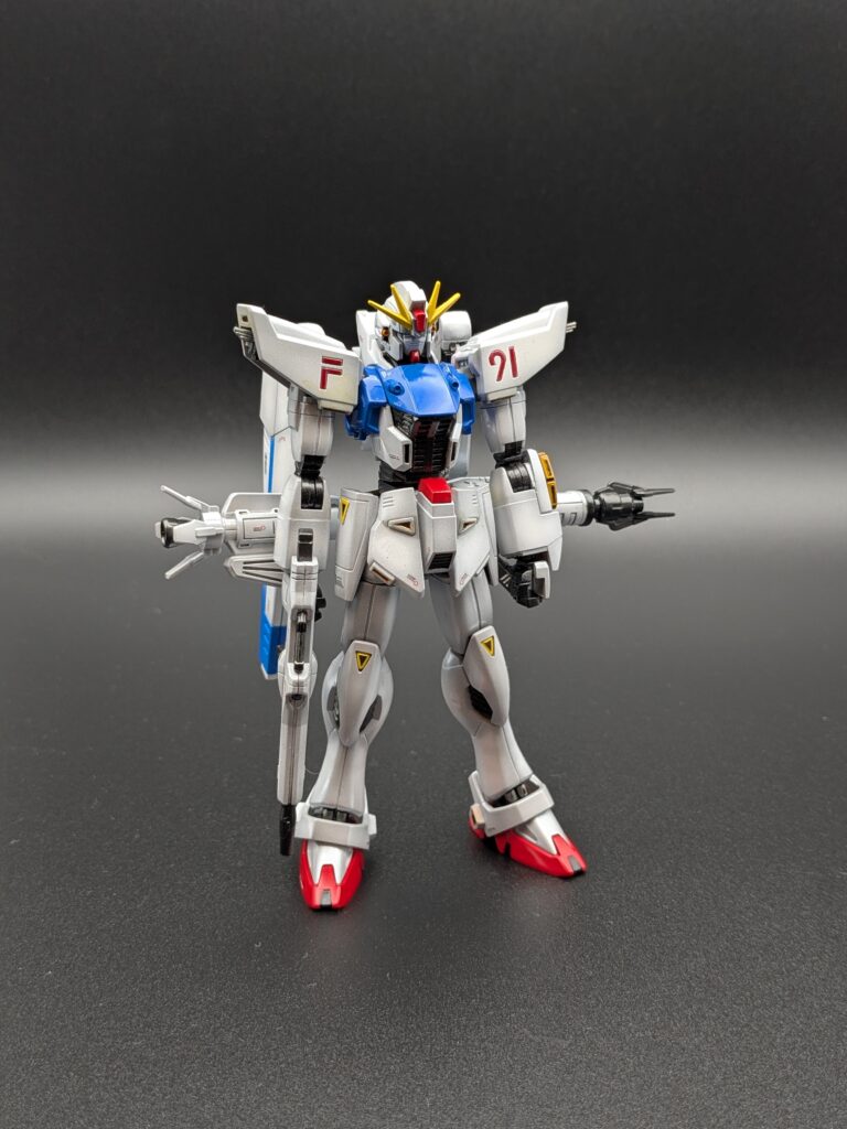 HGUC ガンダムF91 作例 正面全体像 武装状態