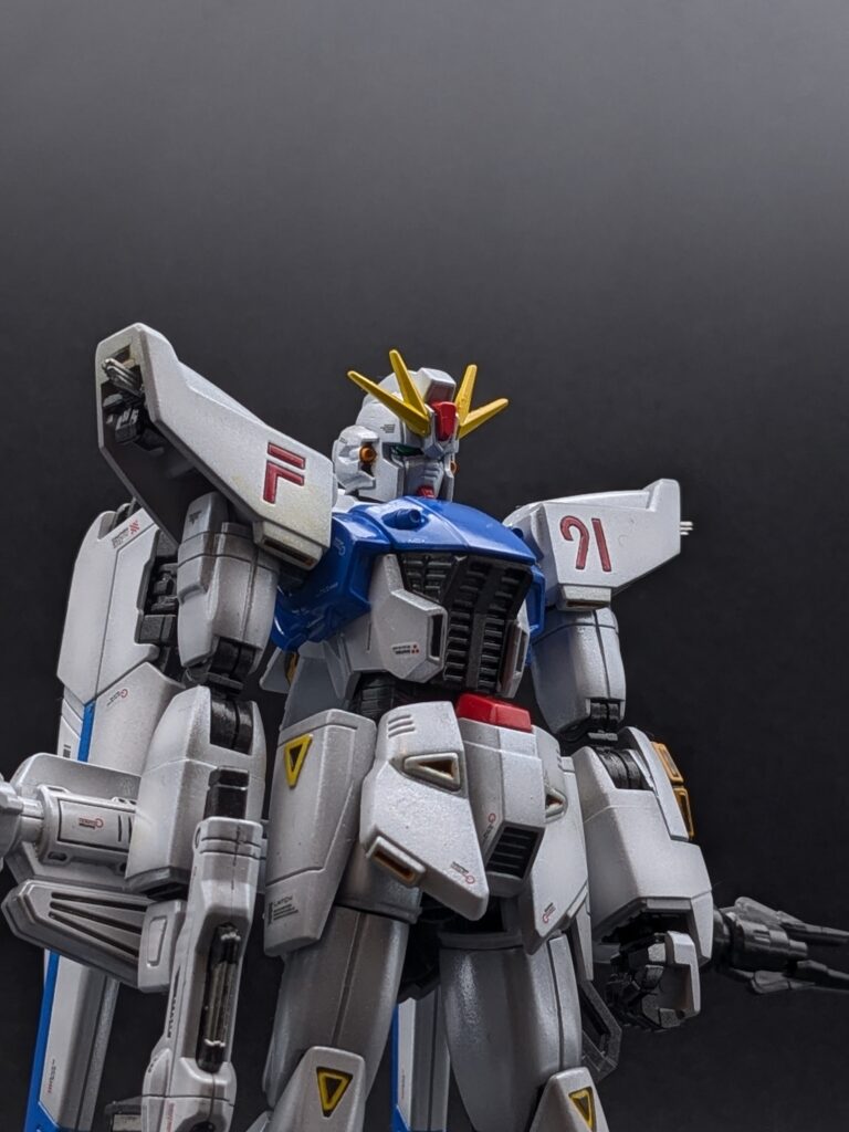 HGUC ガンダムF91 作例 煽りアングル