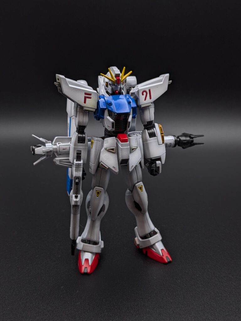 HGUC ガンダムF91 作例 胸部クローズアップ