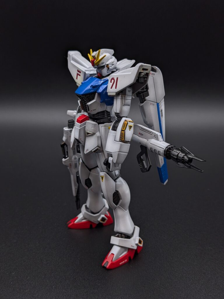 HGUC ガンダムF91 作例 左斜め前 ビームランチャー