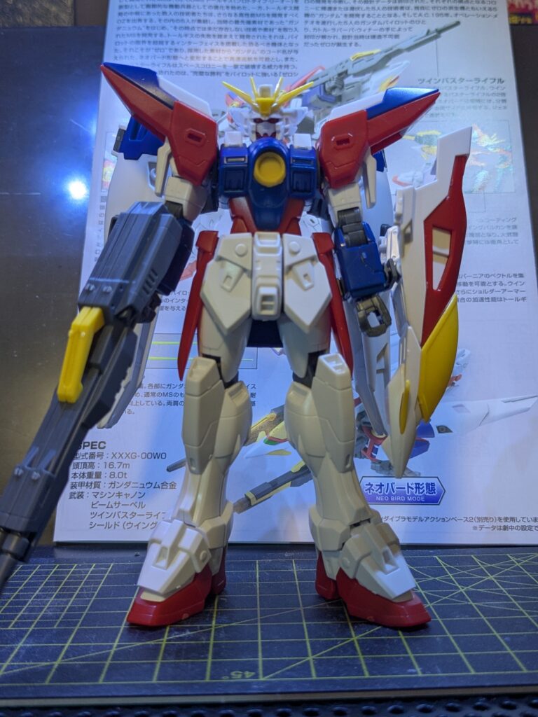 HGAC ウイングガンダムゼロ 仮組み完成・正面全体像