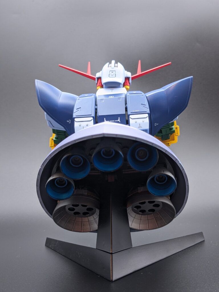 HGUC ジオング 1/144 バーニア正面アップ|推進器ノズルの塗装ディテール