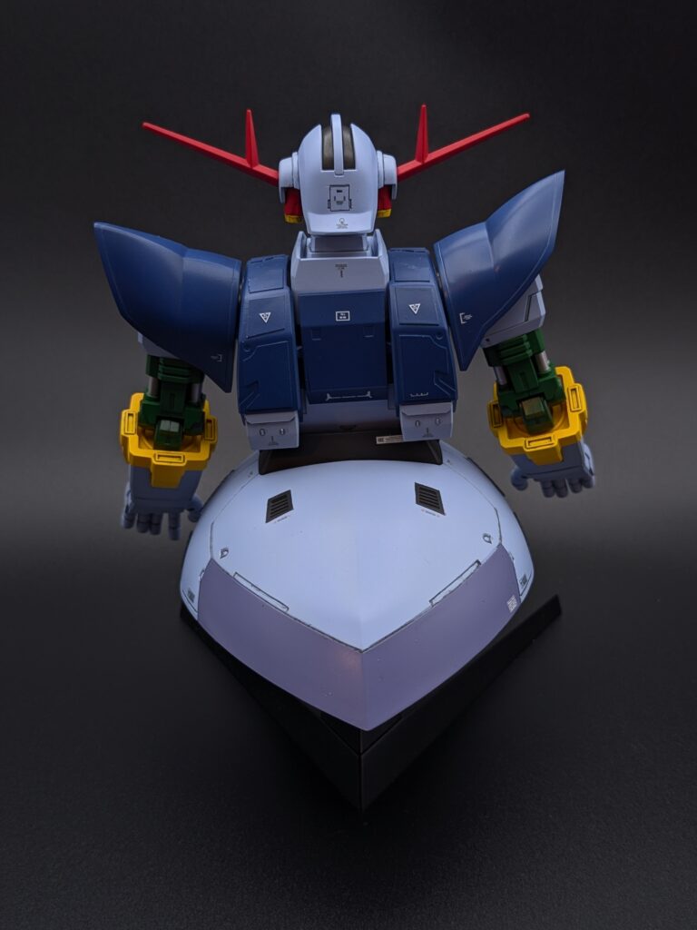 HGUC ジオング 1/144 背面全体|バックパック・スラスターのディテール