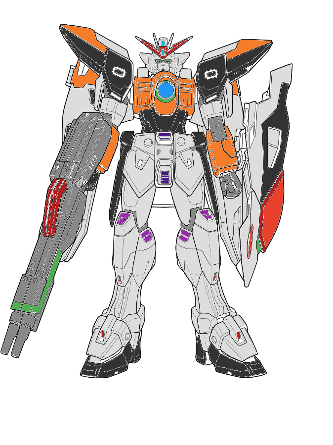 ウイングガンダムゼロ　カラーリングシミュレーター 色違い