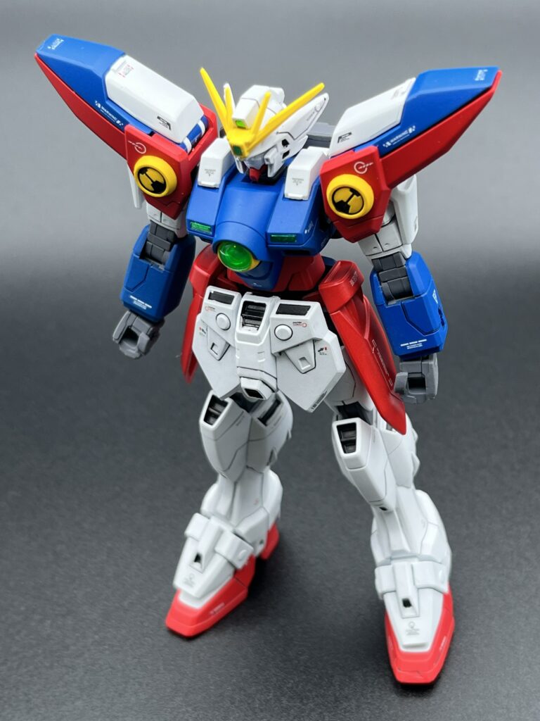 HGAC ウイングガンダムゼロ 完成品・ウイングバインダーなしを斜め上から撮影