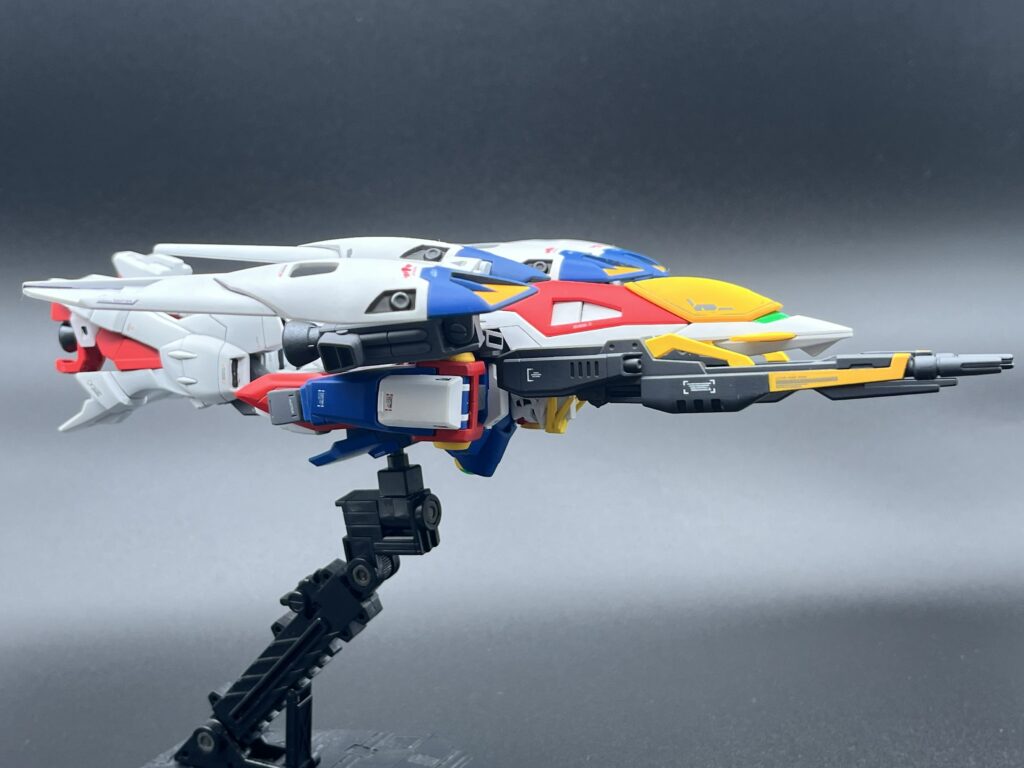 HGAC ウイングガンダムゼロ ネオバード形態・真横からのアングル